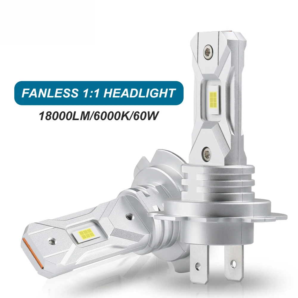 

2pcs Super Bright LED H7 LED Headlights Bulbs Canbus 1:1 Mini 6000K 18000LM White 12V H7 LED Headlamp for Car Fog Lights