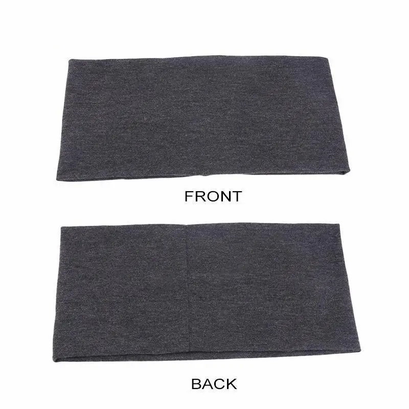 Unisex einfarbiges, verbreitertes, elastisches Yoga-Übungs-Stirnband, Laufen, Radfahren, Outdoor-Sport, Schweißband – Detail 4
