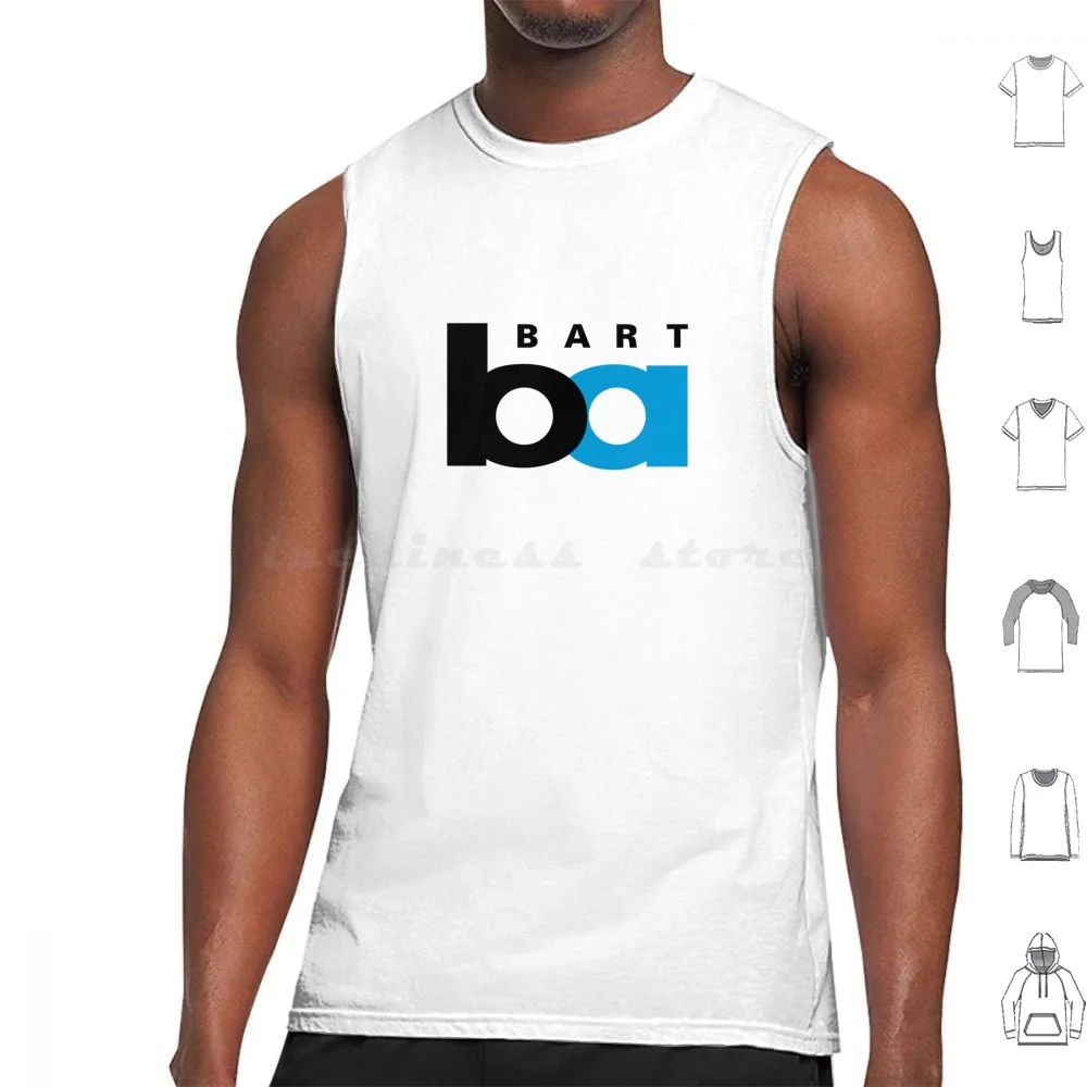 Bart-Bay Area Rapid Transit Logo Tank Tops Print Cotton Bay Area Bart Trains Berkeley San Francisco The Tube Rapid Transit