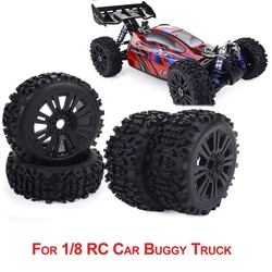 4Pcs/bag 1/8 RC Car Tires Buggy 120mm Tires 17mm Hex Wheel hub for 1/8 ZD Racing 4WD RC Car Truck Upgrade Parts