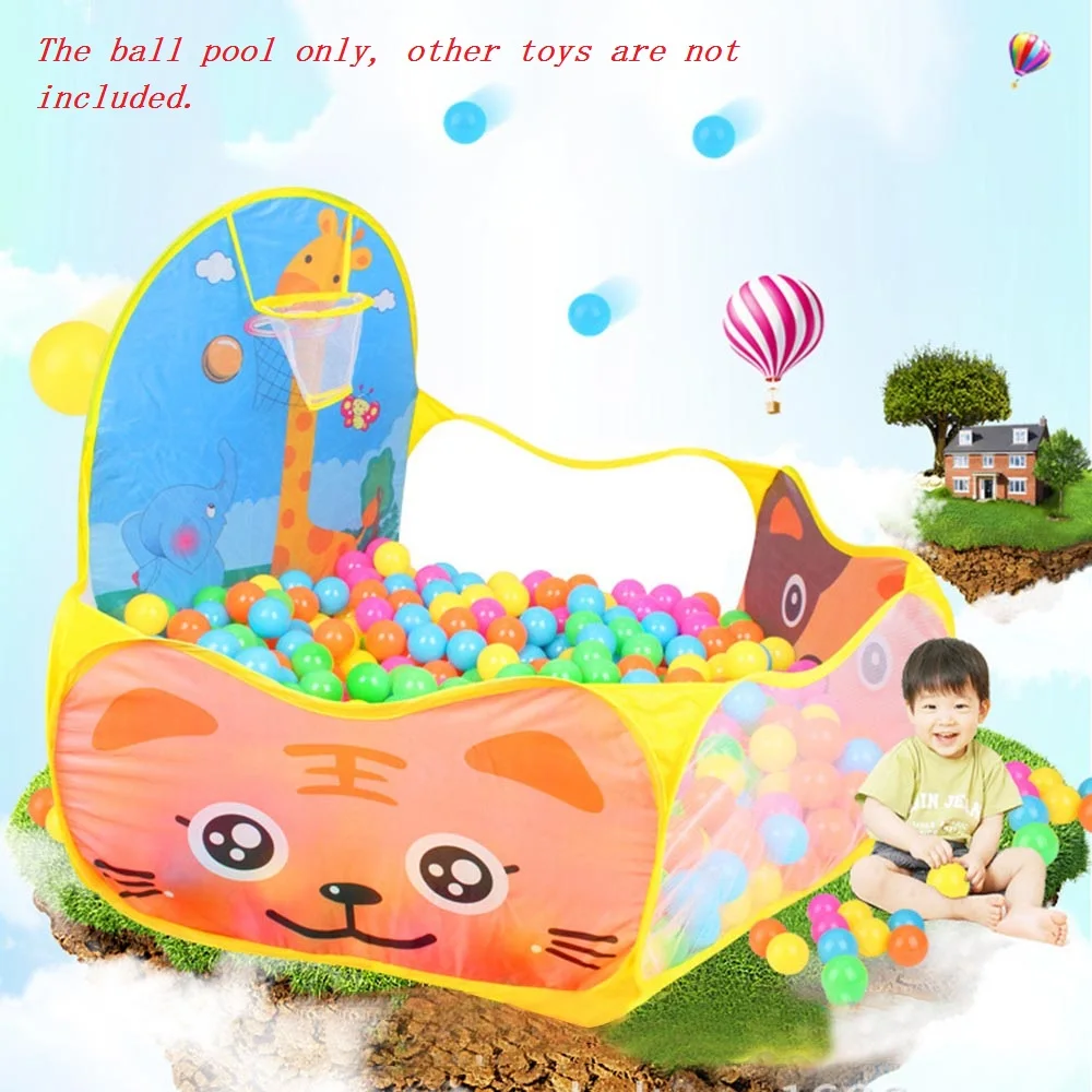 Foldable Cartoon Outdoor Sports Playground Kids Children Ocean Ball Pit Pool Baby Tent Ball Basket Gaming Toys Educational Toy