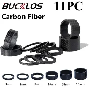 Bucklos-Carbon Faser Fahrradabstandshalter, MTB Headset Waschmaschine, Mountainbike-Zubehör, Gabelrohr, 28,6 mm, 2 mm, 3 mm, 5 mm, 10 mm, 15 mm, 20 mm, Pces 11 12 Hauptverkaufskohlenstoff -Raubtierhelm - №1