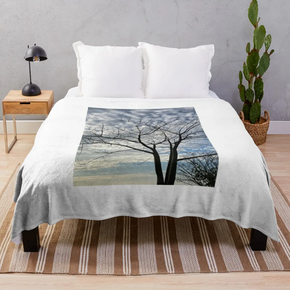 

Nature tree in sky Throw Blanket for winter Baby Soft Beds Blankets