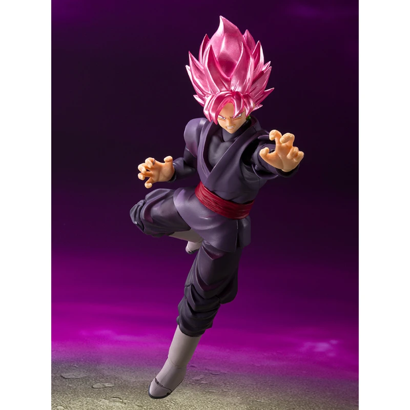 Disponibile Bandai SHFiguarts SHF Dragon Ball Super Saiyan Rose Goku Nero Anime Action Figure Toy Regalo Modello Collezione Hobby