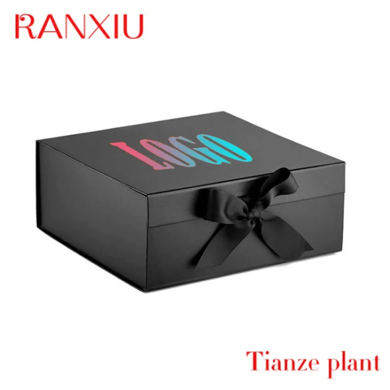 Custom Custom shopping gift paper box recycle folding gift box container customisable paper noodle box