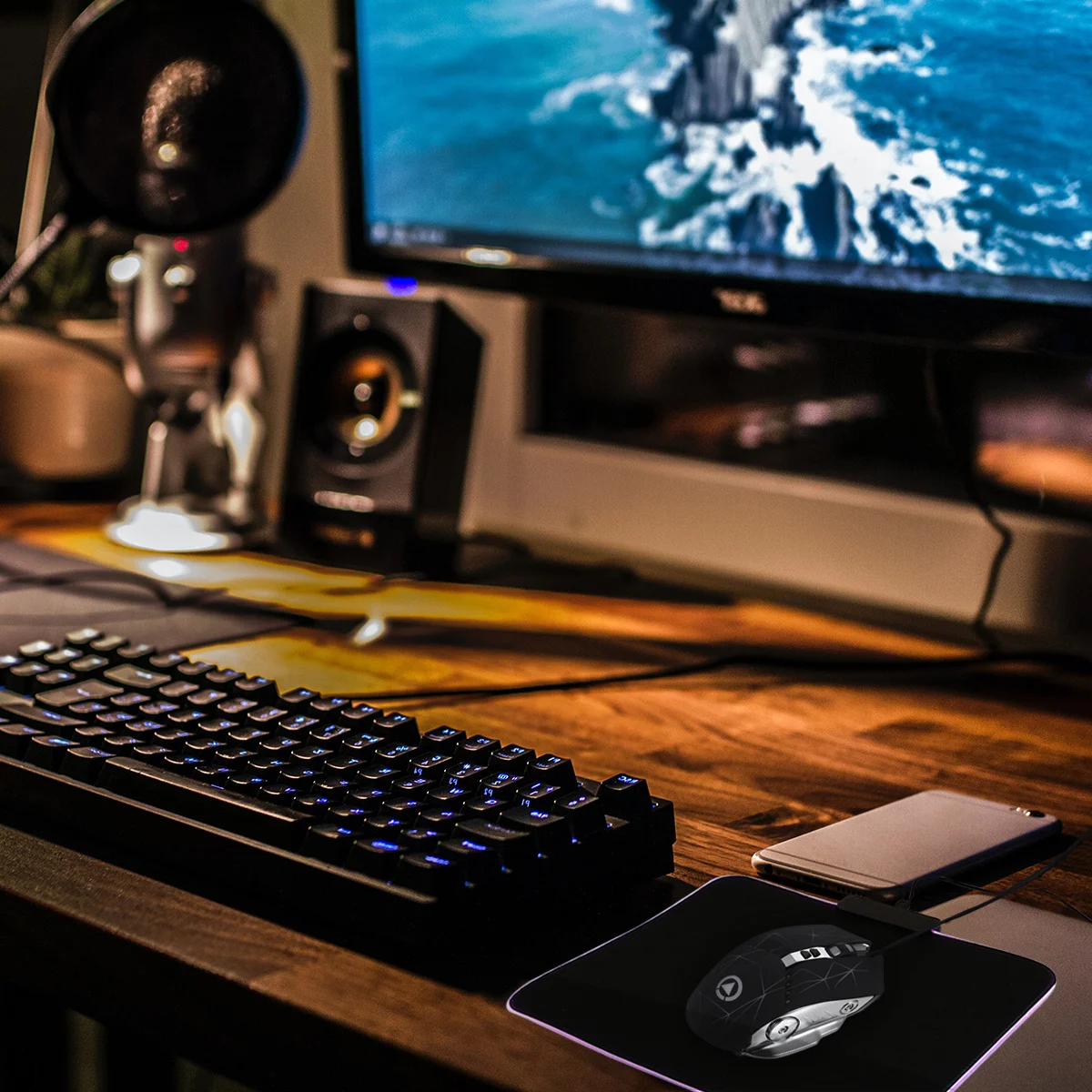 

USB-механическая мышь, красочный дышащий светильник, гальванические крылья, бесшумная проводная игровая мышь для ПК, ноутбука, высокая прочность