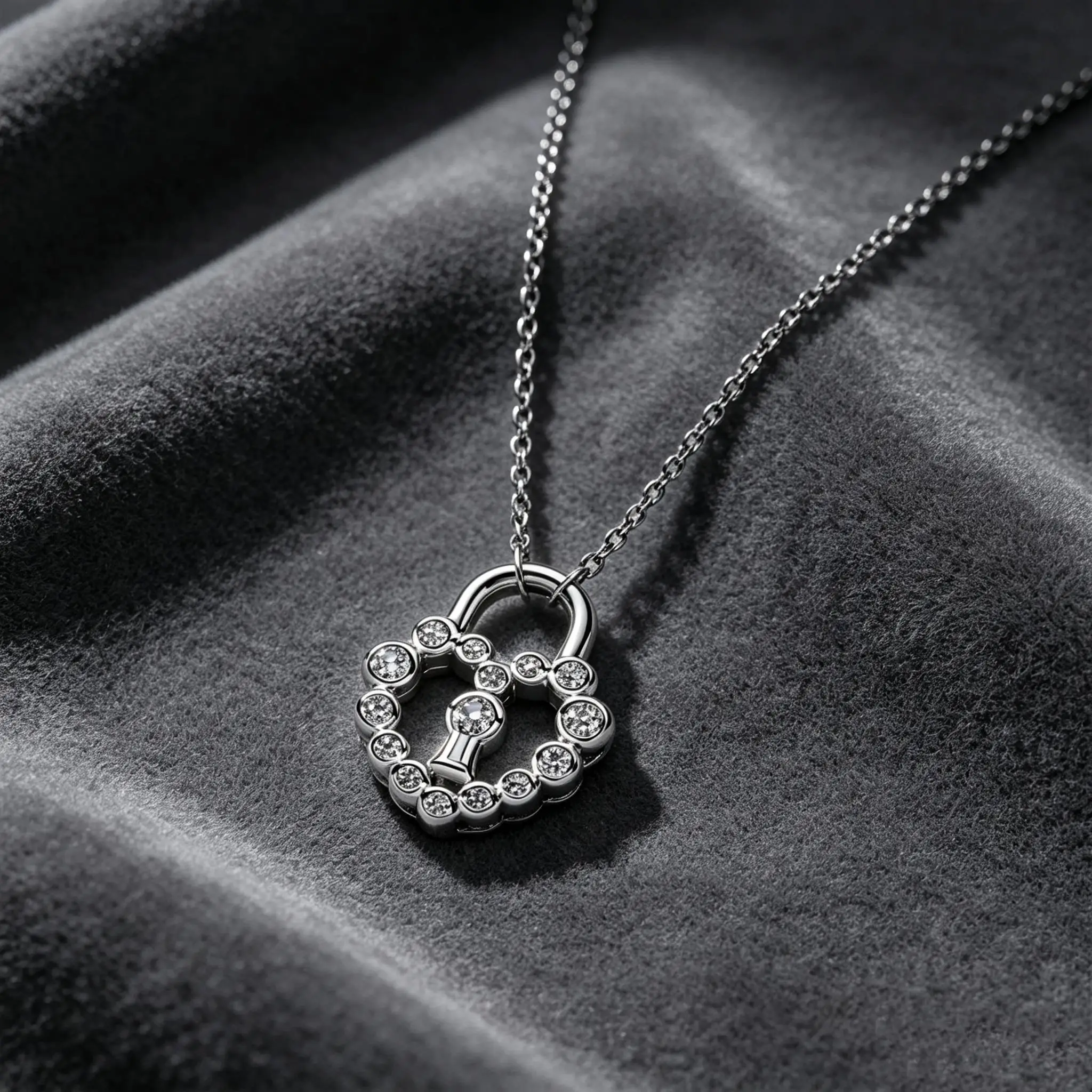 Light luxury Heart-Shaped S925 Silver Bow Lock Shaped Two Tone Collarbone Chain, Versatile Daily Valentine's Day Jewelry Gift - view 5