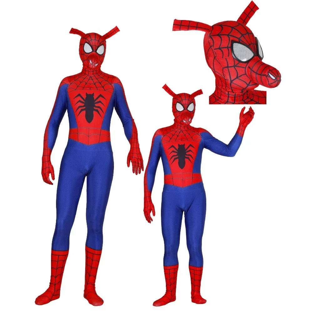 Superhero Spider-Man Pig Cosplay Costume Adult Child Be Funny Jumpsuits Carnival Birthday Party Performance Dress Up Gifts