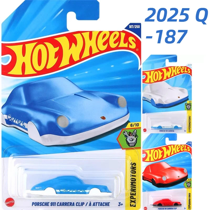 Original Hot Wheels coche Porsche 911 Carrera Clip juguetes para niños 1/64 vehículos fundidos llavero aleación modelo expermotor regalo 2025Q