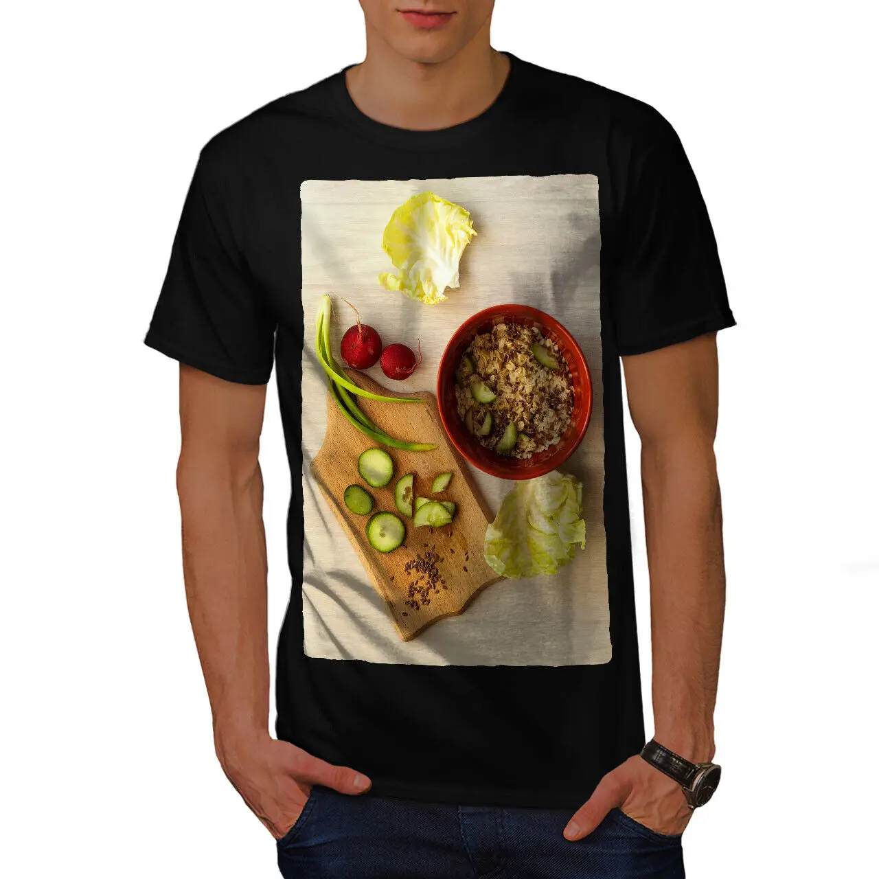 Breakfast Vegan Oats Tasty Mens T-shirt