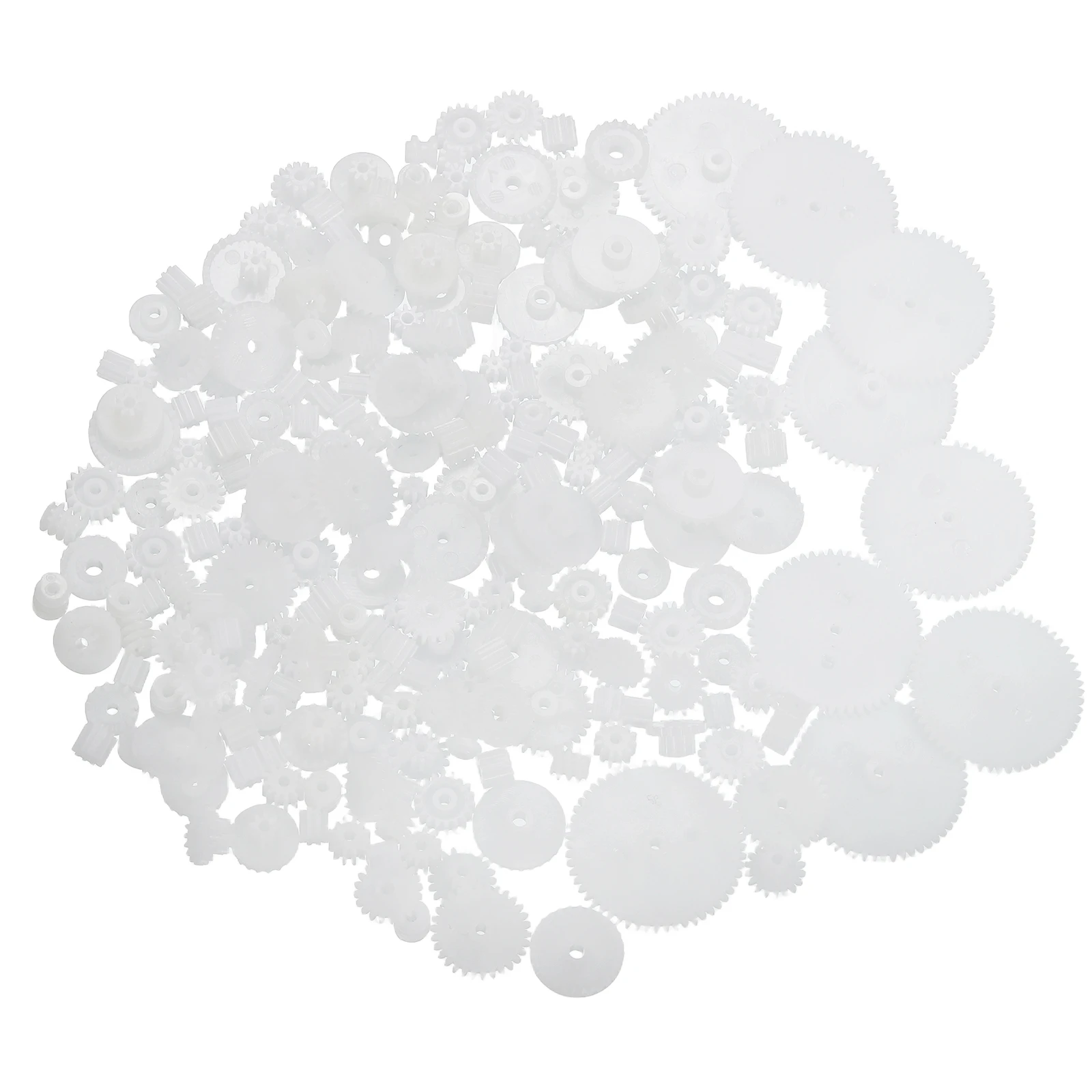 200Pcs/Set Plastic Gear Set Small Worm Motor Gears Module 0.5 for DC Motor DIY Accessories Model Toys RC Car Robot