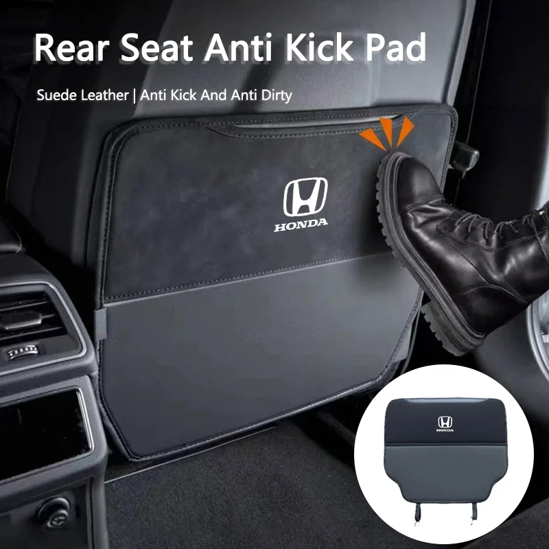 Coussin anti-coup de pied pour voiture, protection du dossier du siège, accessoire anti-rayures pour Honda Mugen Jazz Insight Freed Fit CRV Civic Accord City