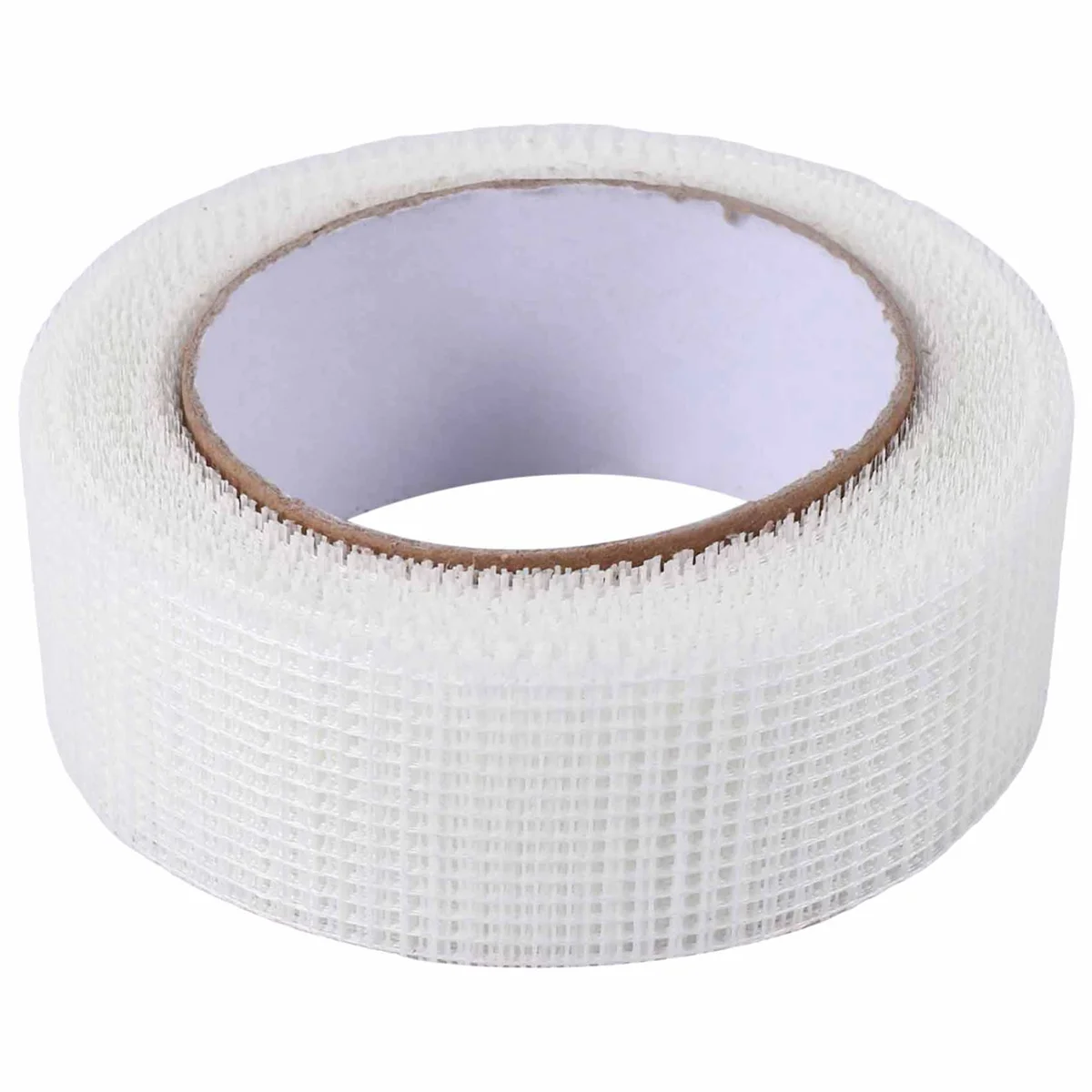 Self-adhesive white fiberglass mesh tape for cracks