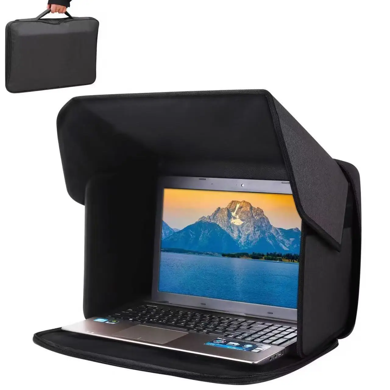 

1pc Sunshade Laptop Bag, Handbag Foldable Portable Privacy Anti-Drop Urban Easy，Just the bag