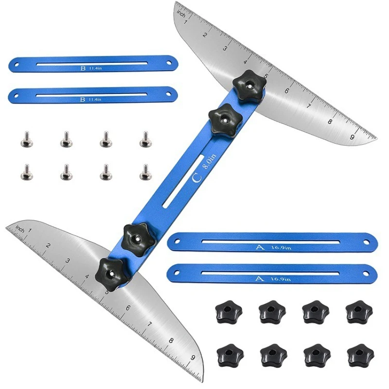 

New stair ruler, multifunctional folding ruler