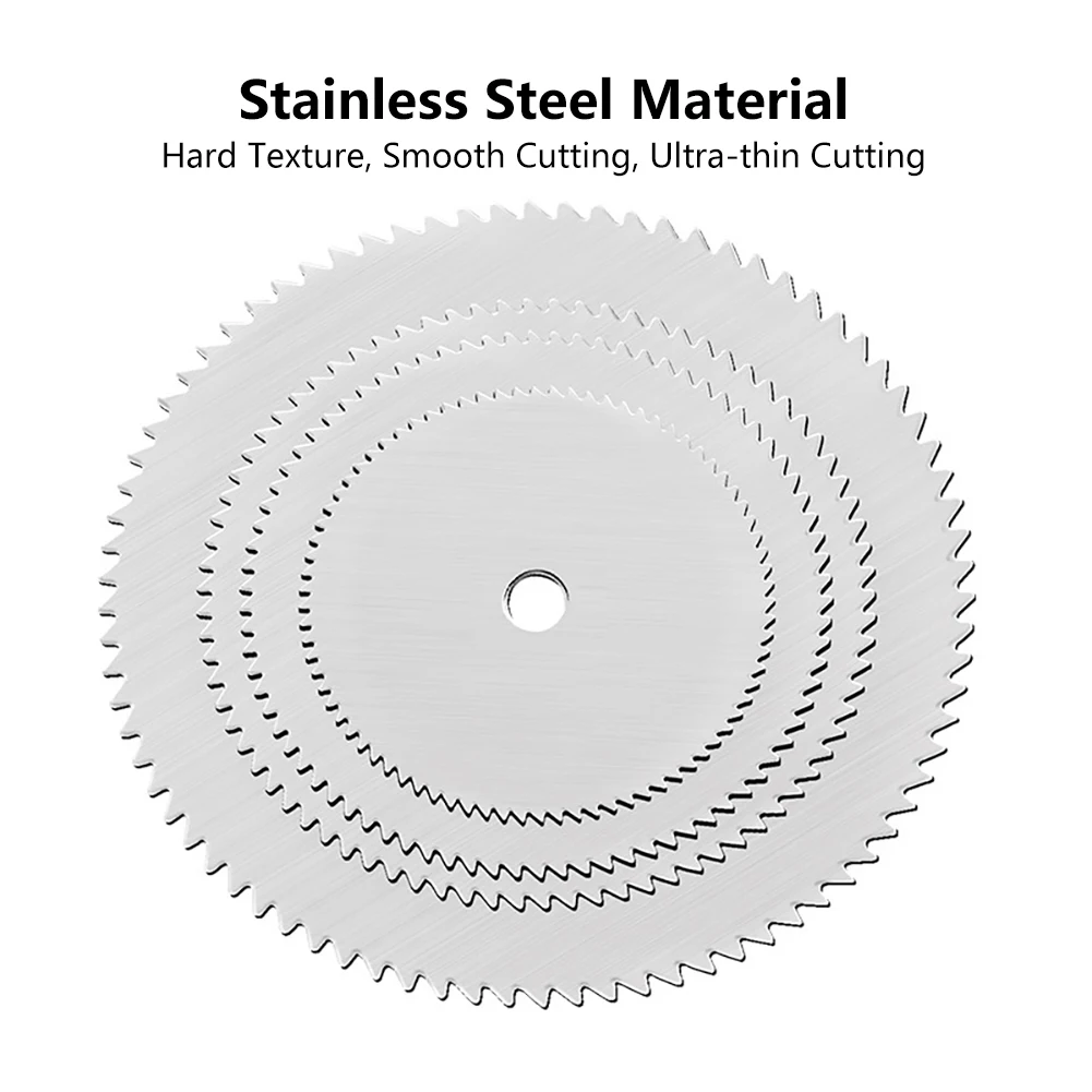 6 sztuk/partia plastry ze stali nierdzewnej tarcza tnąca do metalu z trzpieniem 2.35MM do narzędzi obrotowych Dremel 16/18/22/25/32mm tarcza tnąca