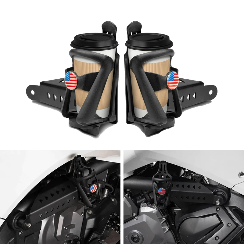 One Pair Cup Holder Drink Holder Left And Right Side Universal Motorcycle Trike Accessory 20oz Bottle Holder For Can Am Spyder