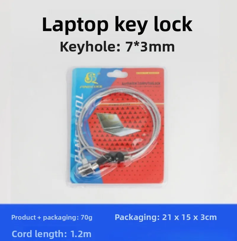 4 Digit Password Laptop Theft Deterrent Laptop Combination Security Lock Cable Chain Theft Deterrent for Notebook PC Lock Cable
