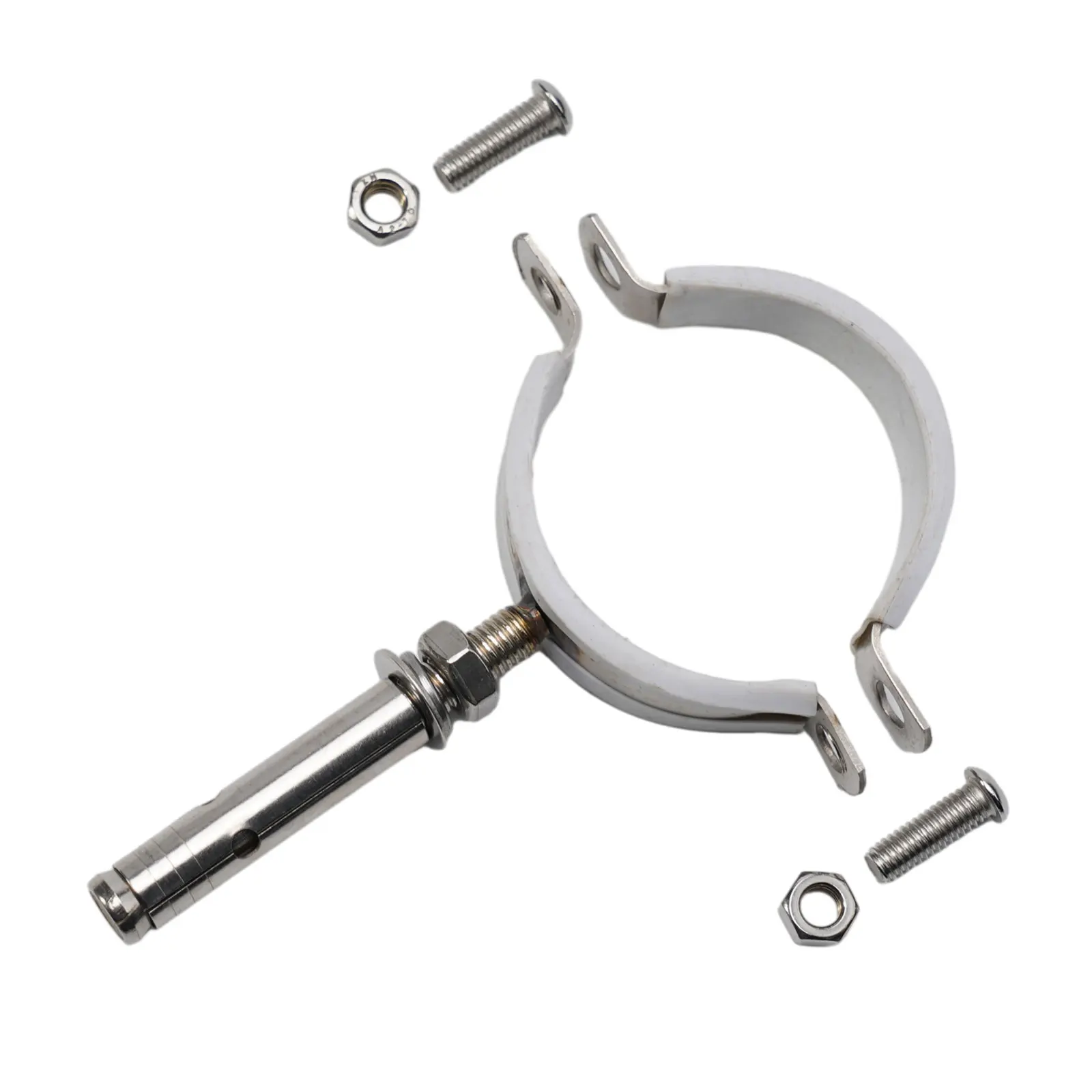 Braçadeira de tubulação de aço inoxidável, Puxe o cartão Squib, Cartão resistente a ácidos, Fixação Pipe Clamp Hook