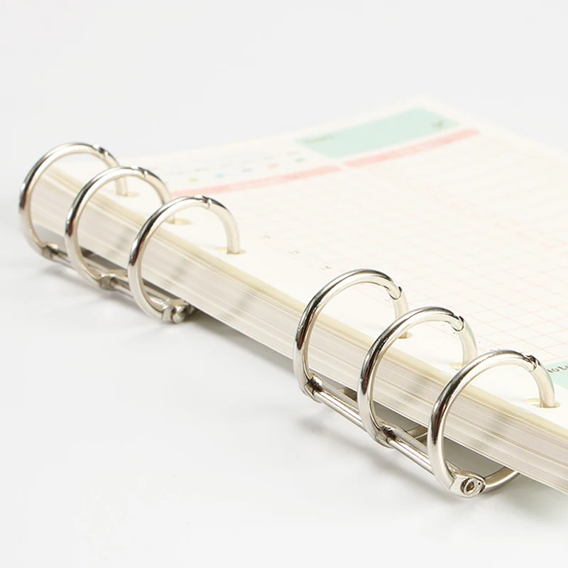 2 Stuks Metaal 3 Ringen Binder Notebook Scharnierende Ringen Album Spiraal Binder Ringen Losse Bladcirkel Binding Clip