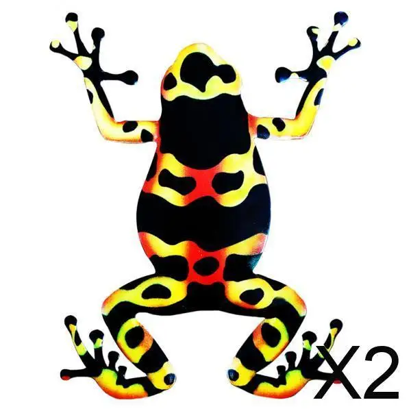 

2x Colored Metal Wall Decoration in The Form of Hanging Sculptures for Outdoor Walkways