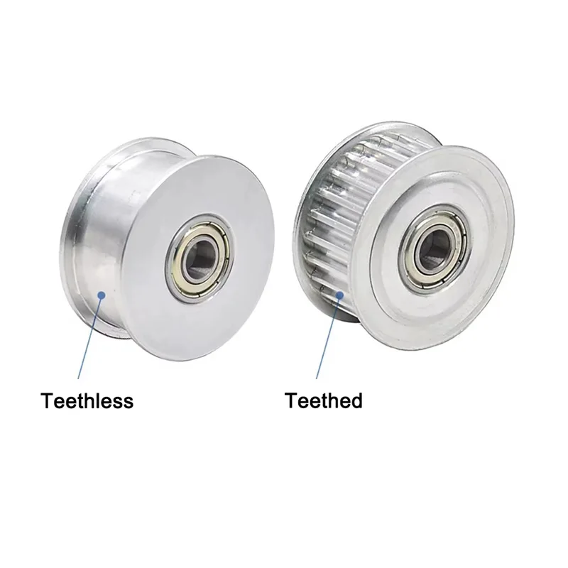 1pcs HTD 5M 12T/15T/16T/18Teeth Idler Pulley Tensioner Bore 3-15mm Fit Belt Width 16/21mm 5M Bearing Guide Synchronous Wheel