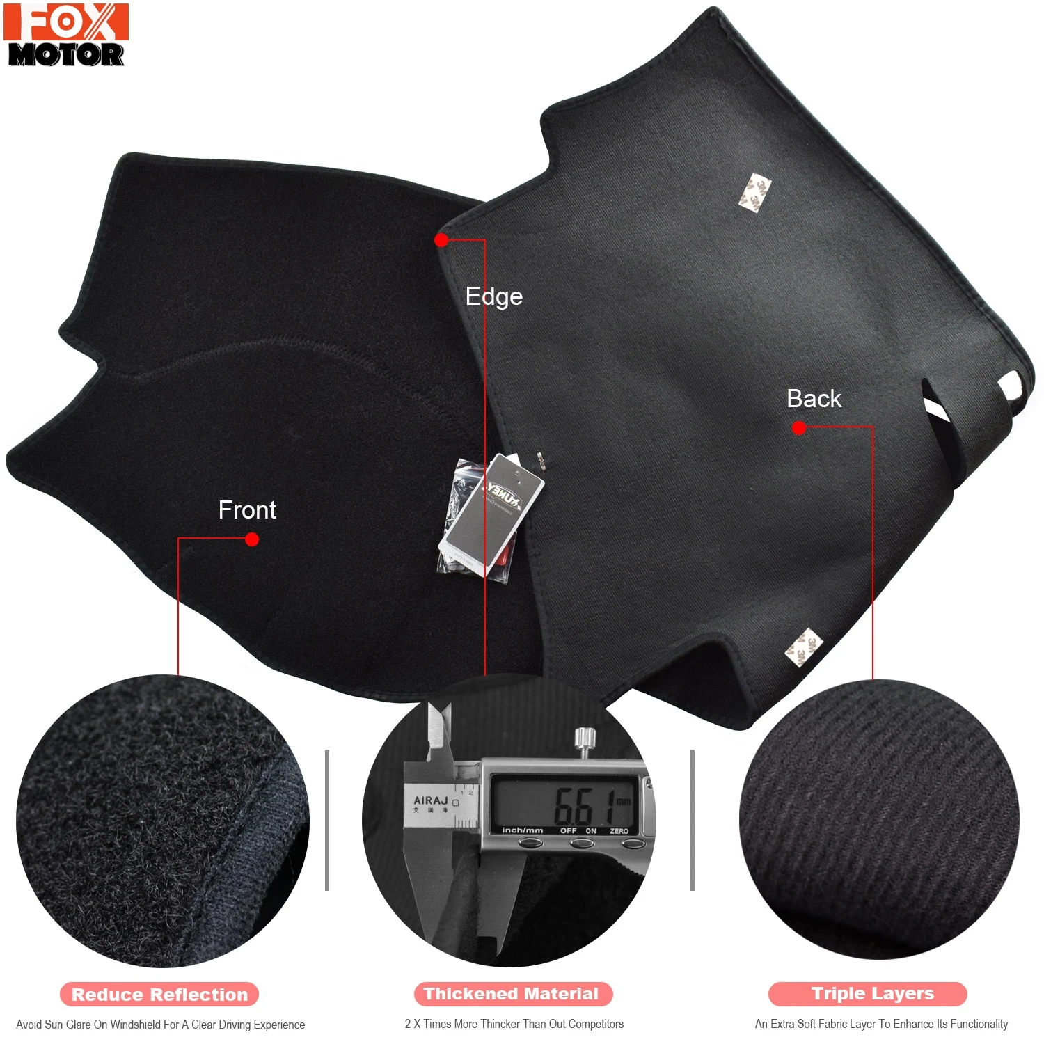 Xukey Dashboard Cover Dashmat Dash Mat Dash For Toyota Camry Board Cover Pad Carpet 2007 2008 2009 2010 2011