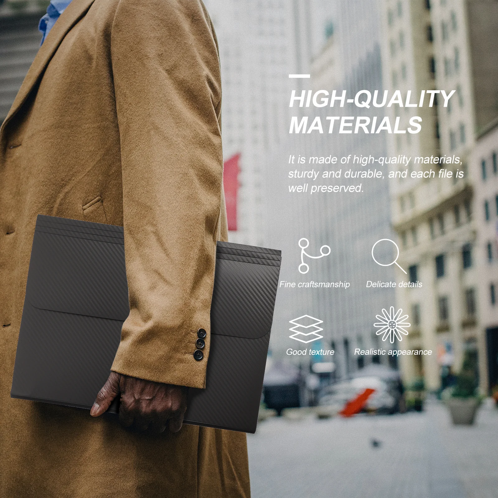 Accordion File Folder 13 Pockets Highgrade Material Professional Organizer for School Office Home Use Compact