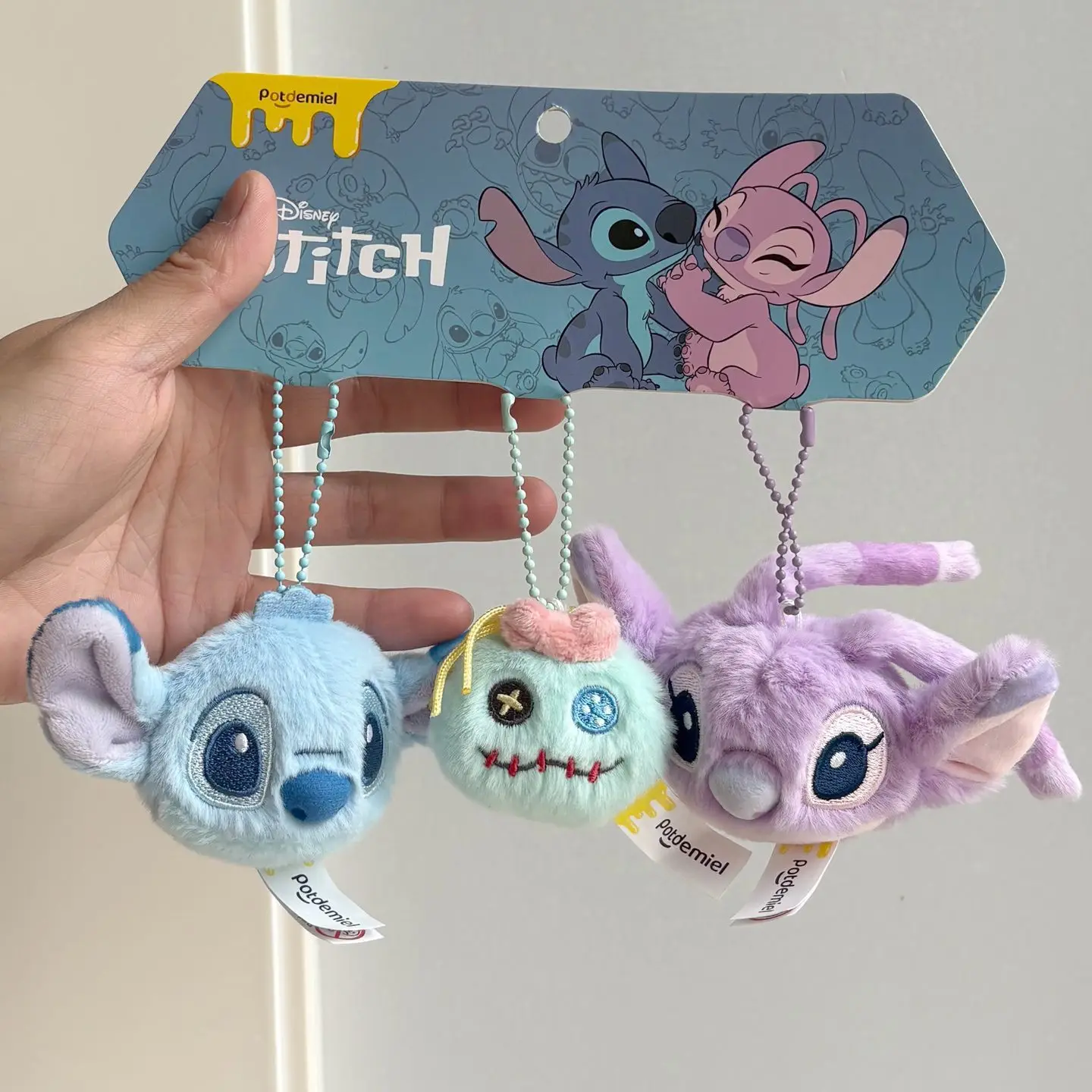 

Cartoon Disney Stitch cute combination, plush pendant doll, backpack ornaments, keychain, birthday gift