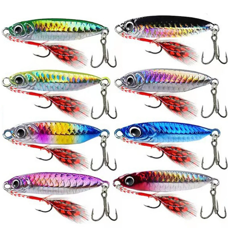 16pcs/set Metal Jig Spoon 10g/30g Cast Jigging Spoon Saltwater Jig Shore Jigging Lures Seabass Metal  Cast Jig Spoon Lure view 3