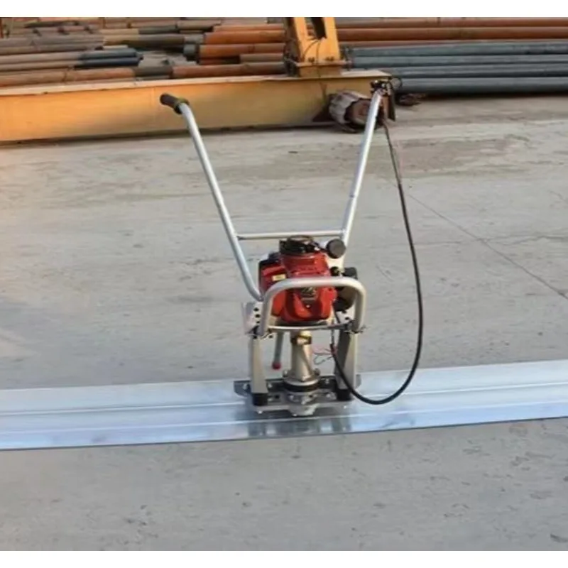 Petrol Concrete Vibrating Screed Floor Leveling Machine Aluminium Alloy Ruler Finishing Tool view 5