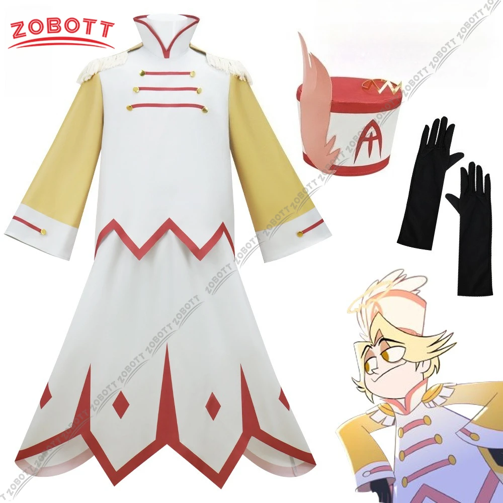 

Hazzbin Abel Cosplay Costume Anime Hotel Disguise for Adult Men Women Clothing Gloves Roleplay Outfits Halloween Carnival Suit