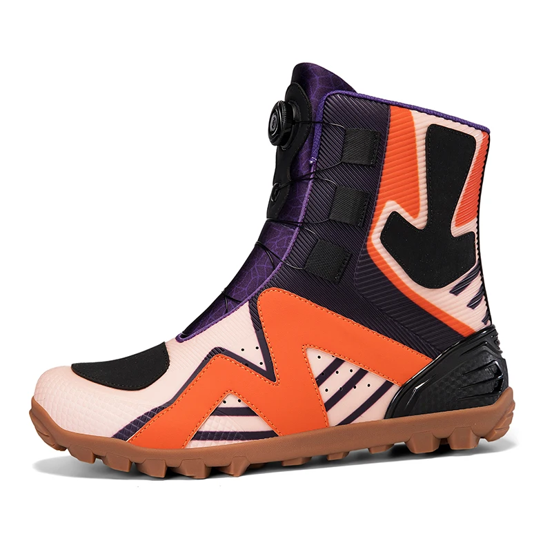 

Motorcycle protective riding boots men four seasons anti slip high top wear-resistant comfortable off-road casual cycling shoes