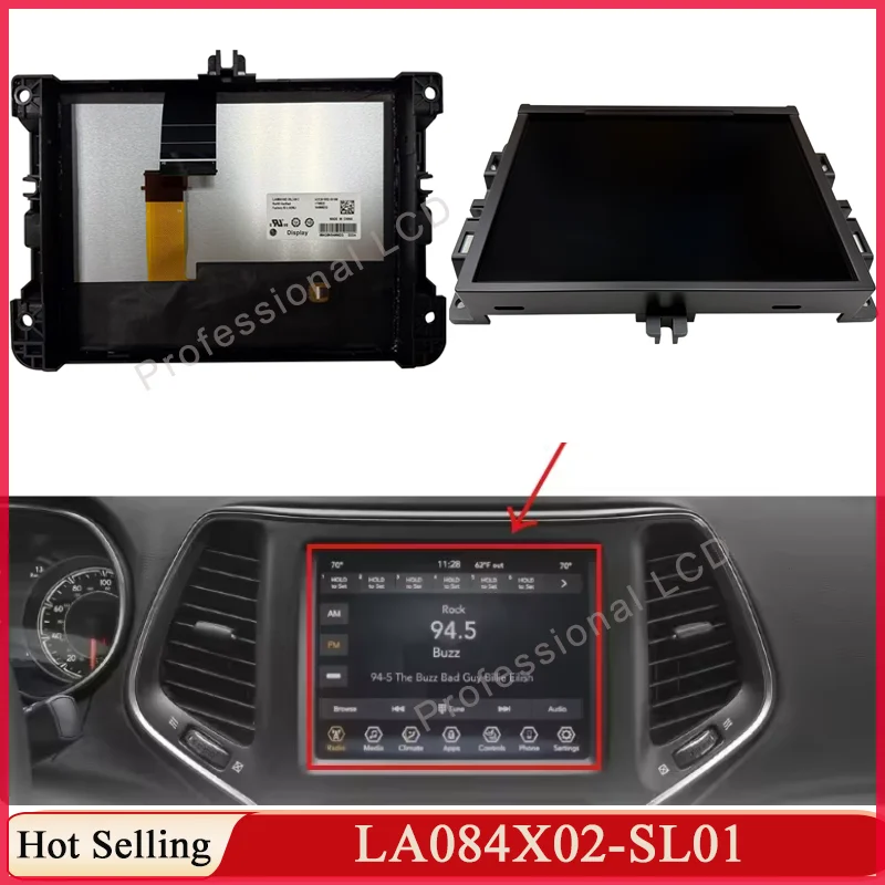 

Original 8.4 Inch LA084X02-SL01 LA084X02(SL)(02) LCD Touch Screen For JeepCompass Renegade 2017-2021 Car Navigation LCD Screen