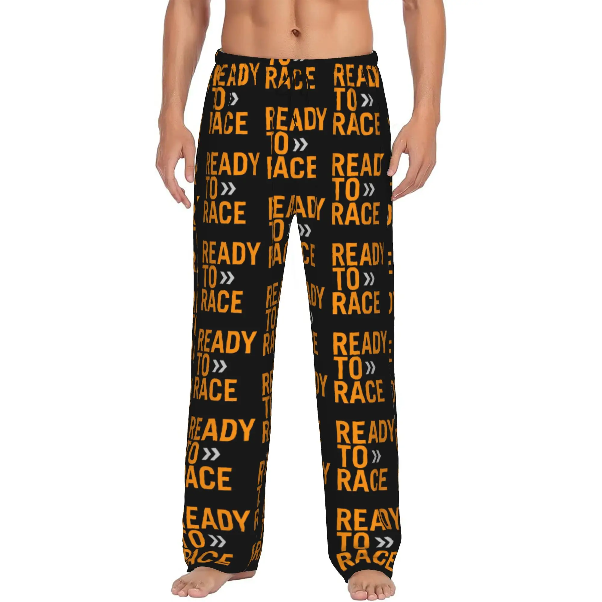 Custom Ready To Race Pajama Pants Men Enduro Motocross Race Lounge Sleep Drawstring Sleepwear Bottoms with Pockets
