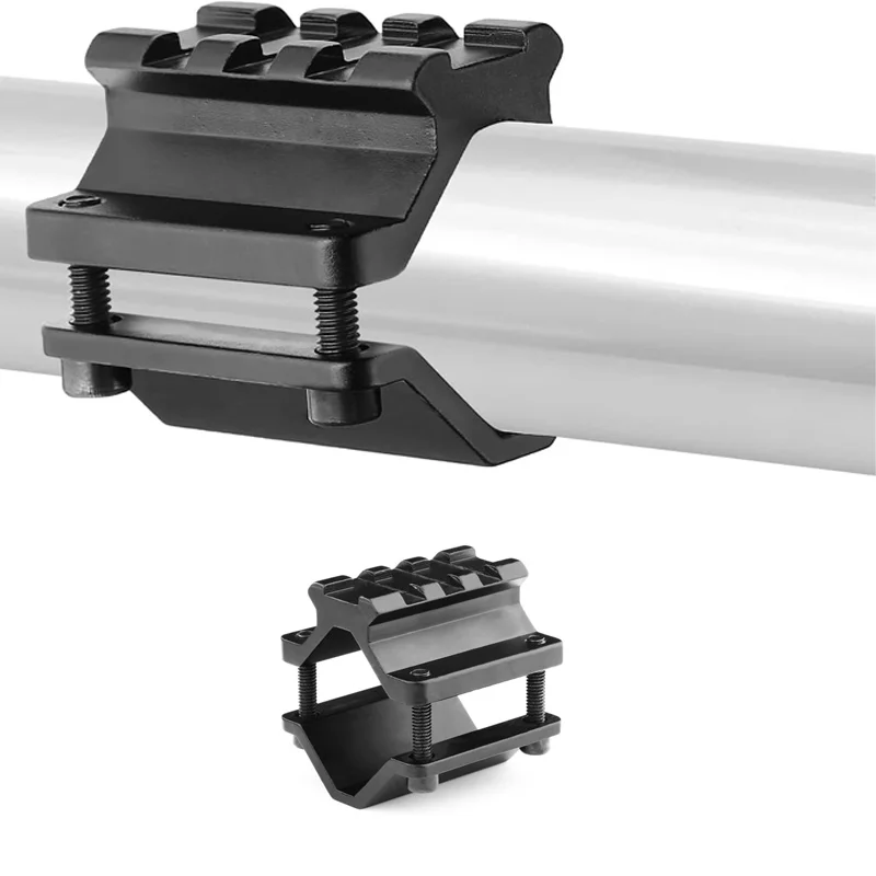 Supporto universale per cannocchiale a barilotto, adattatore per binario convertitore Picatinny a 3 slot, per montaggio su torcia laser, caccia, accessori per pistole giocattolo