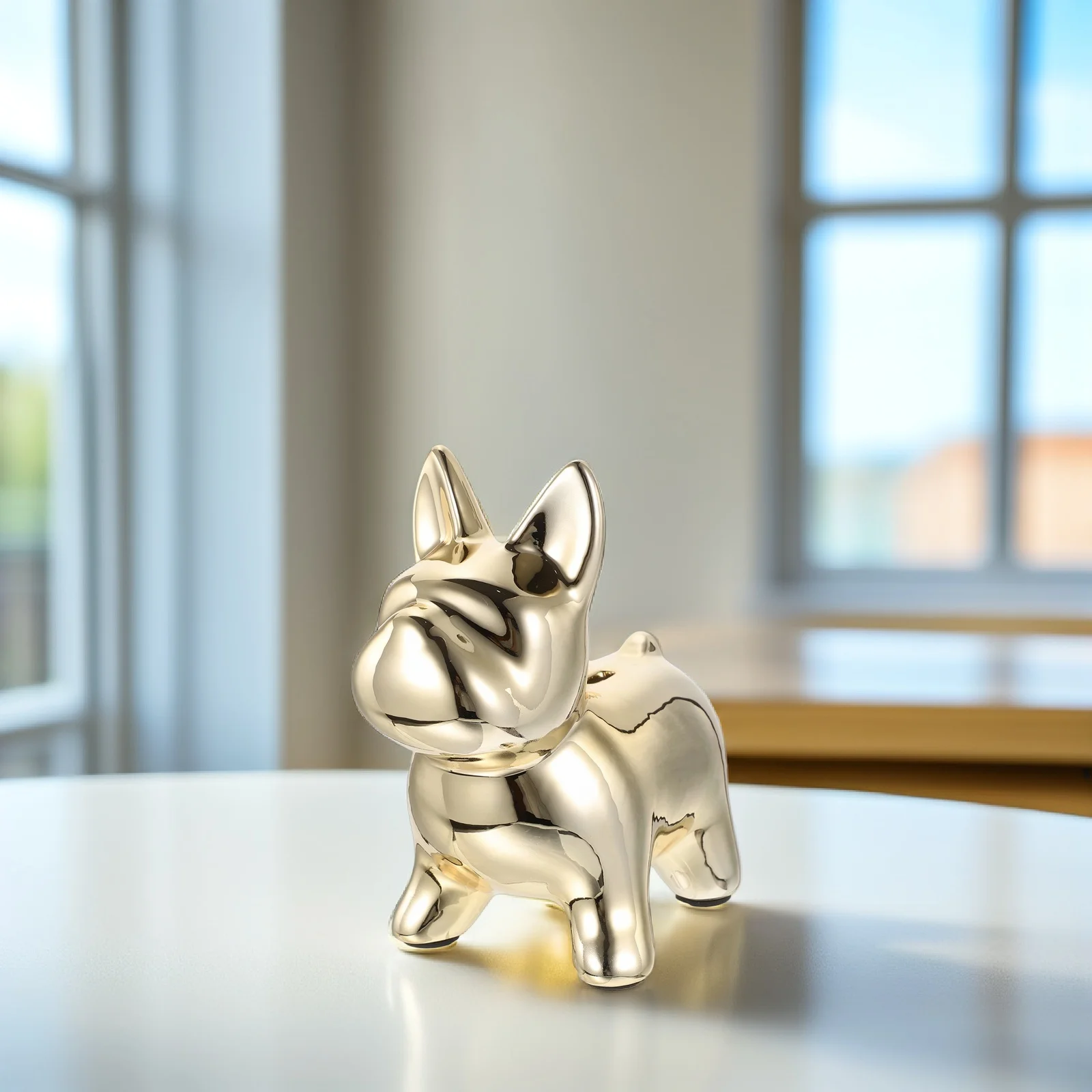 

Ceramic Dog Cartoon Piggy Bank Kids Desktop Decoration Coin Bank Money Saving Jar Tabletop Decor Money Jar Dog Statue