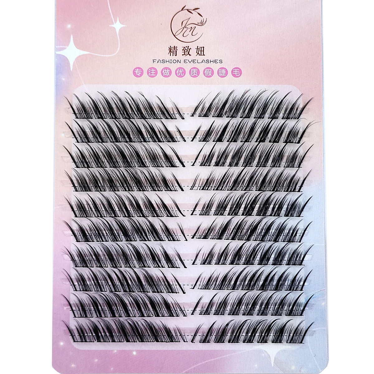 Mix 3D Fluffy Single Cluster Eyelash Extension Segmented Natural Mink Fox Eye Effect makeup Lashes Individual False eyelashes