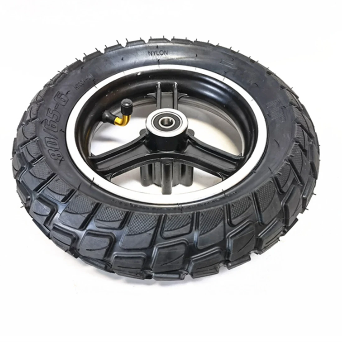 10 Inch Air Wheel 80/65-6 Tire & Alloy Disc Brake Rim for Electric Scooter Balancing Hoverboard ,Road Tire