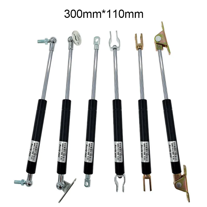 18*8 Rod Gas spring folding hinge 50N-500N/5kg-50kg Force lift support Hole Center Distance 300mm stroke distance 110mm