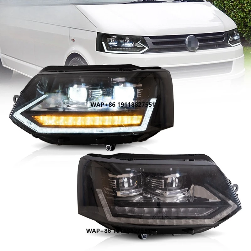 

Factory Full LED Headlights With Animation LED Car Head Light Assembly 2011-2015 Front Lamp for CARAVELLE T5 Headlamp