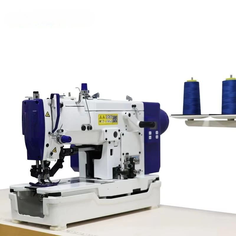 Industrial Full-Automatic Straight Eyelet Buttonhole Sewing Machine for Sweaters/Shirts/POLO Shirts