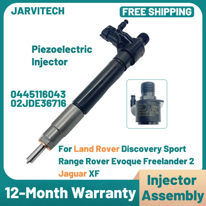 

1/4Pcs New Diesel Fuel Injector 0445116043 02JDE36716 For Land Rover Discovery Sport Range Rover Evoque Freelander 2 Jaguar XF