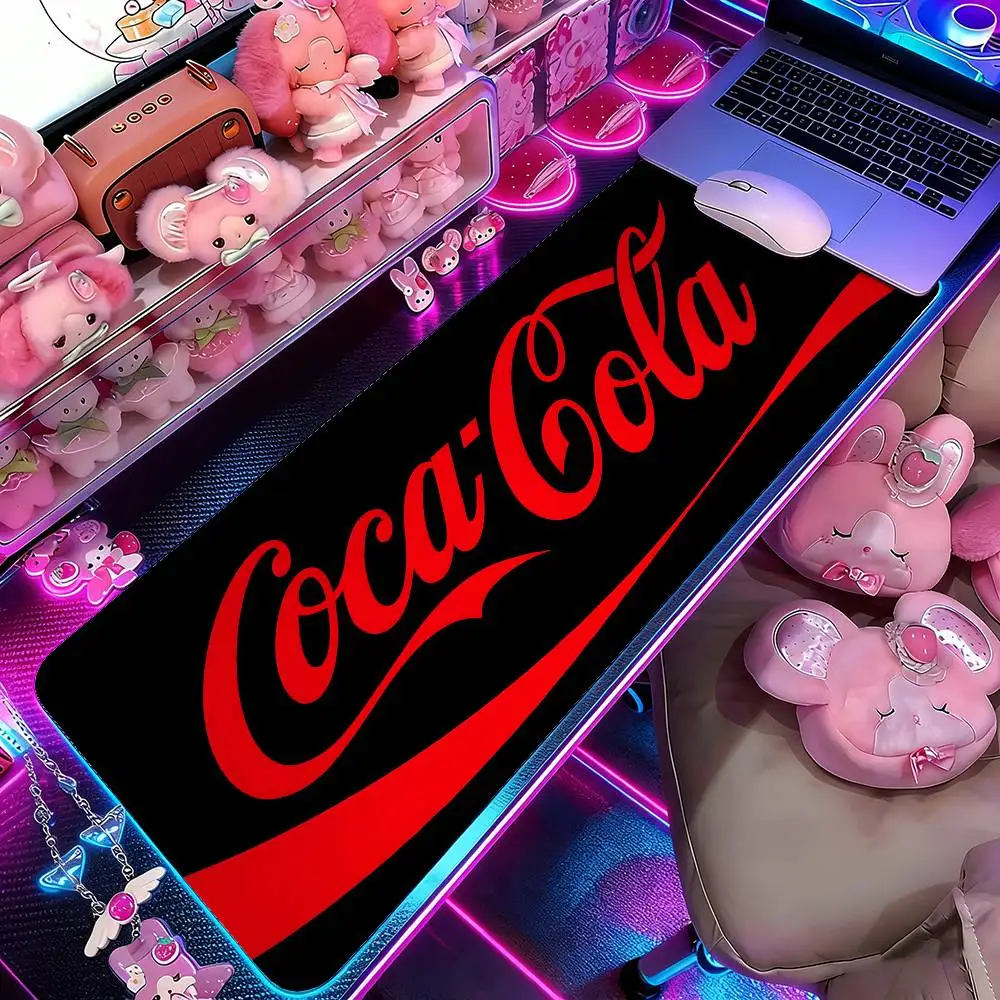 C-Coca C-Cola-S Mouse Pad Computer Mat Deskpad Laptop Keyboard Mat Office Large Landscape Mousepad