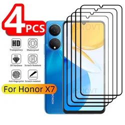 4PCS For Honor X7 Glass Honor X7 X 7 HonorX7 Tempered Glass Full Cover Glue Protective HD 9H Screen Protector Huawei Honor X7
