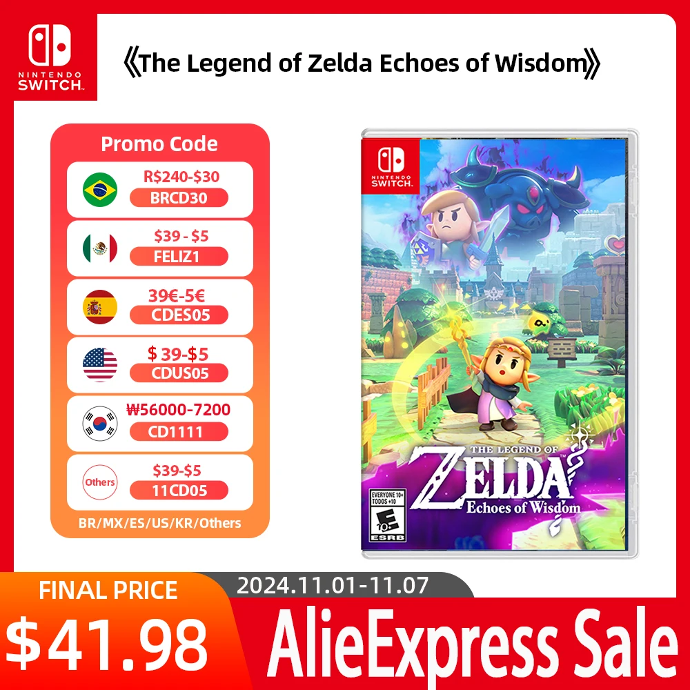 The Legend of Zelda Echoes of Wisdom - for Nintendo Switch OLED Switch Lite Switch Game Card Physical