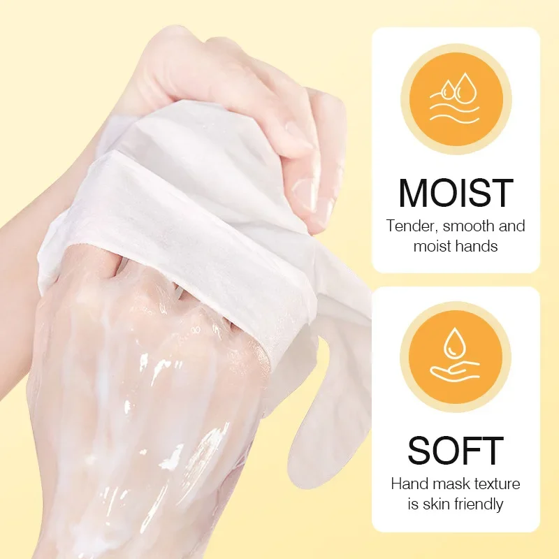 10 Pcs Honey Hand Mask Hands Skincare Masks Moisturizing Nourishing Tendering Smoothing Anti Wrinkle Hands Skin Care Products35g