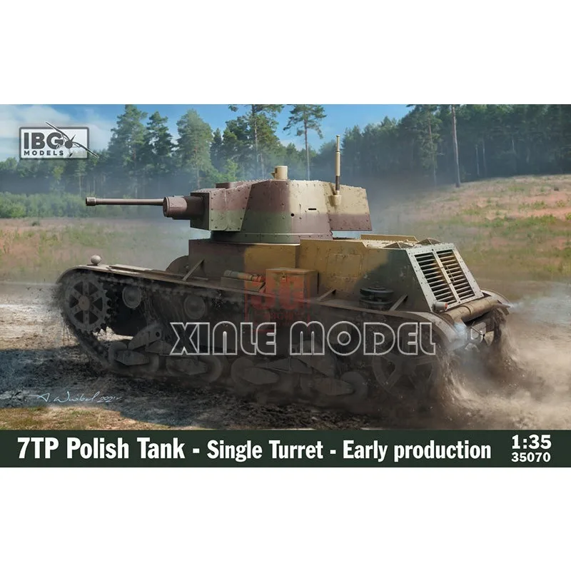 

Пластиковый сборный макет танка IBG 35070 7TP Polished Tank - Single Turret Early Production 1/35