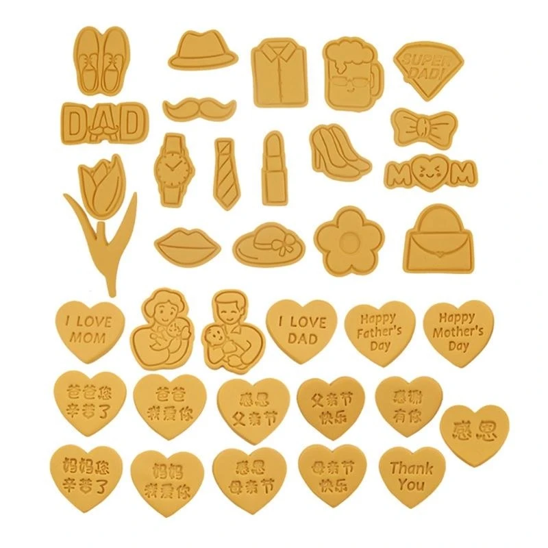 

10 Sets Plastic Biscuit Baking Tools Sets Cookie Cutters Moulds