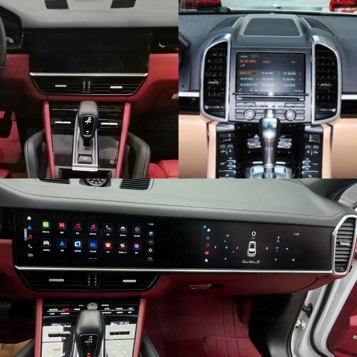 

12.3+12.3 Android 14 For Porsche Cayenne 2018-2023 Carplay Touch Screen Car Radio Stereo GPS Navigation Multimedia Head Unit